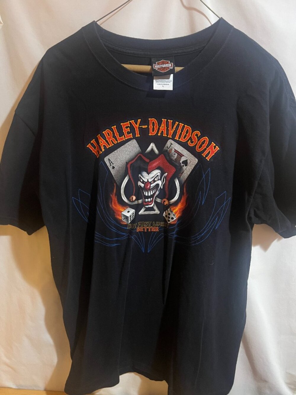 Harley Davidson Motorcycles Las Vegas Jester T-Shirt Size Large Used Good Condit